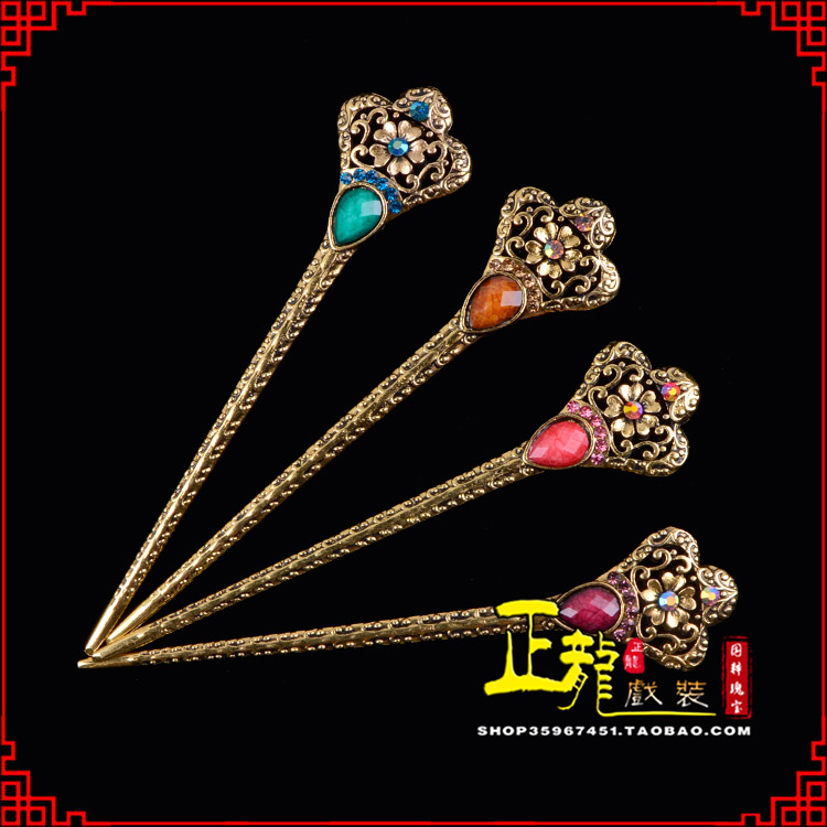 鄂州头饰老旦青衣员外夫人簪子 老旦发簪