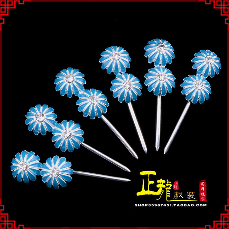 鄂州头面泡子旦角化妆头饰 仿点绸泡子