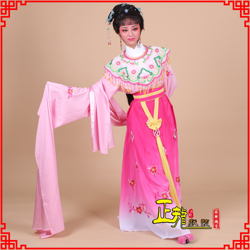 鄂州水袖青衣练功花旦服 梅花古装衣