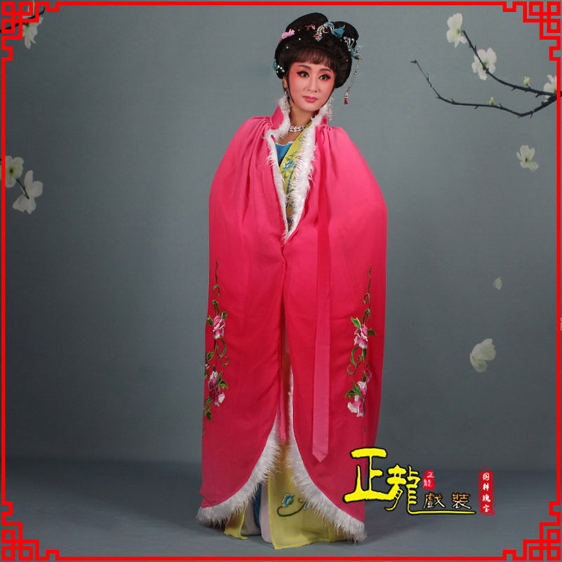 鄂州小花旦绣花斗篷 花旦披风