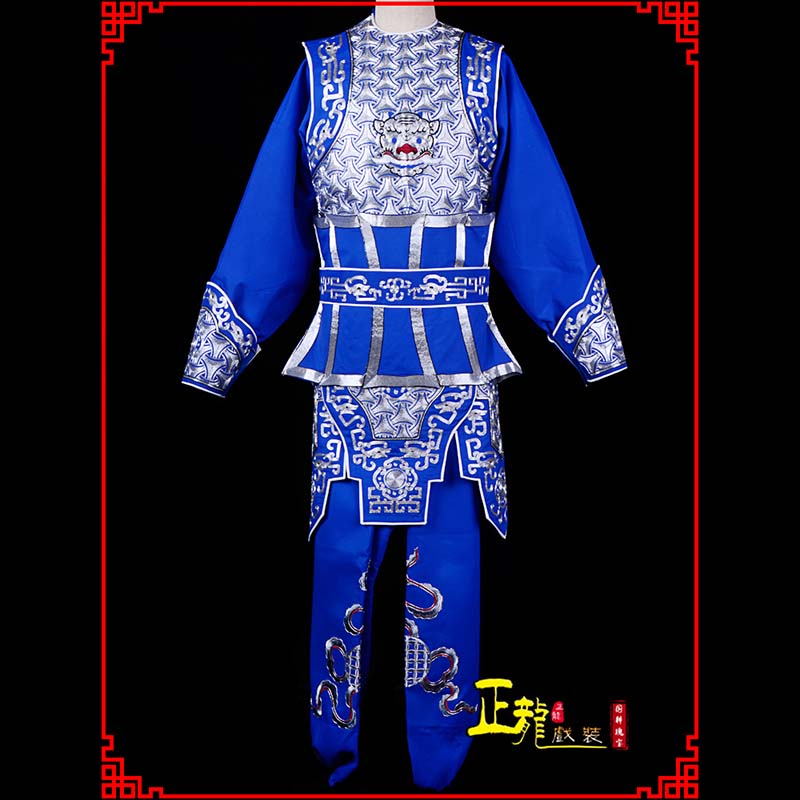 鄂州武生戏服云肩侉子男兵衣
